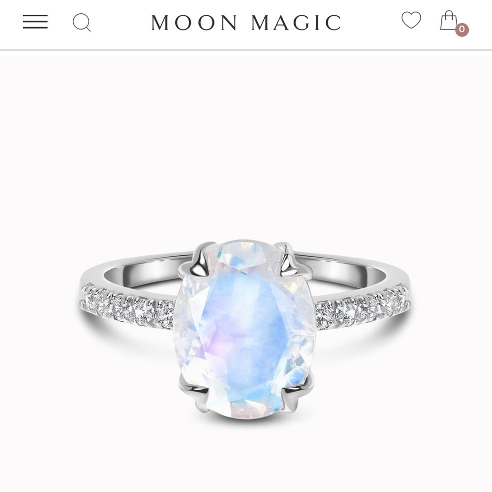 Moon Magic Jewelry - Moonstone Ring Harlow